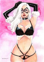 1girls 2023 black_cat_(marvel) curvaceous curvy_body curvy_female ed_benes_studio felicia_hardy female_focus female_only hi_res huge_breasts long_hair looking_at_viewer marc_holanda marvel marvel_comics seductive_look solo_female solo_focus spider-man_(series) victim_official voluptuous voluptuous_female white_hair