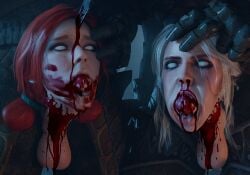 3d 3d_(artwork) ass blender blender_(software) blood breasts ciri decapitation dismemberment gore guro masterkabal penetration pounding rape reverse_blowjob semen severed_head sex the_witcher the_witcher_(series) the_witcher_3:_wild_hunt triss_merigold