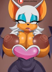 rouge the bat from sonic (series) by ttrop