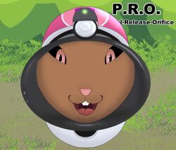 face feral glory_hole looking_at_viewer lopunny nap´sart p.r.o._pokeball pokemon pokemon_(species) stuck_in_object