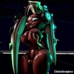 1boy 1girls 3d 3d_animation animated big_ass big_breasts big_thighs breasts breasts_grab chickenstrangler69 curvy dark-skinned_female dark_skin female female/male female_focus grabbing_from_behind grinding loop looping_animation male male/female marina_(splatoon) naked nintendo nipples no_sound nude penis reupload shorter_than_10_seconds splatoon tagme thigh_sex thighjob thighs video webm