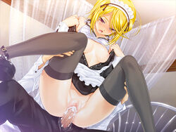 1boy 1girls bra censored classy_cranberry's female game_cg happoubi_jin male oppai sex straight waitress