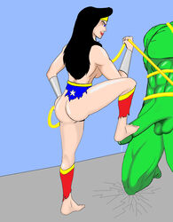 barefoot big_penis bondage crossover cum dc_comics domination faceless_male feet femdom footjob green_skin huge_cock hulk hulk_(series) marvel marvel_comics muscular_female muscular_male penis size_difference stepped_on superblast tied tied_up torn_clothes trample wonder_woman wonder_woman_(series)