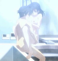 animated bathroom game_cg animated itou_makoto nude saionji_sekai school_days sex upright_straddle