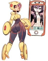 1girls 2019 ass big_ass big_butt big_hero_6 bodysuit gogo_tomago helmet jjfrenchie looking_back marvel marvel_comics thick_thighs wide_hips