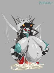 big_belly cum cum_inflation cumflated_belly cumflation homestuck insect_on_female insects putricia terezi_pyrope zoophilia