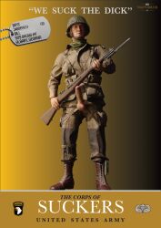 1boy airborne casual clothing firearm helmet human male pale_skin paratrooper poster propaganda_poster rifle self_upload soldier soldiers tommys_eagle_hq uniform weapon world_war_2 ww2