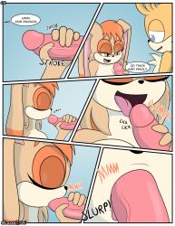 1boy 1boy1girl 1girls age_difference anthro canid canine comic_page compliment duo english_text fellatio female fox furry genitals handjob hi_res kissing lagomorph leporid luckster1234 male male/female mammal mature_female milf mother_(lore) older_female older_woman_and_younger_boy oral page_8 page_number parent_(lore) penile penis penis_kissing rabbit sega sex shy sonic_(series) sonic_the_hedgehog_(series) speech_bubble straight tails text vanilla_the_rabbit younger_male