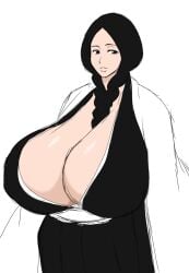 big_breasts black_hair bleach breasts cleavage huge_breasts large_breasts momiji_(artist) shounen_jump unohana_retsu venus_body