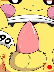 balls close-up feral fur generation_2_pokemon genitals male nintendo penis pichu pichu90 pokemon pokemon_(species) scarf selfie solo sparks sparks_pichu