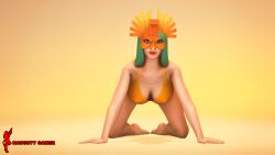 bikini fortnite looking_at_viewer masked masked_female naughtygamer on_all_fours pose posing sunbird