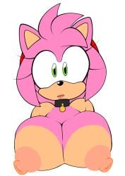 1girls absurd_res amy_rose big_breasts big_nipples breasts breasts_out collar edit eulipotyphlan exposed_nipples female female_only fullmetalsketch green_eyes hedgehog hi_res huge_breasts looking_at_viewer mammal nipple_piercing nipples sega solo sonic_(series) sonic_the_hedgehog_(series) whenbruhdrug