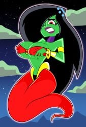 danny_phantom desiree female midriff navel shantae shantae_(cosplay) smooth_skin thick_thighs wide_hips