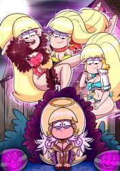 1girls bikini breasts female female_only gravity_falls high_heels midriff navel pacifica_northwest roco340 smooth_skin summerween tagme thick_thighs watermelon wide_hips