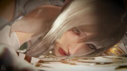 3d anal anal_sex animated aranea_highwind ass breasts bride cumming female female_focus female_penetrated final_fantasy final_fantasy_xv grey_hair hair_ornament hi_res highres initial_a light-skinned_female light-skinned_male light_skin long_hair male_penetrating male_penetrating_female no_sound partial_male penetration sex_from_behind shorter_than_30_seconds square_enix thighhighs tongue_out video wedding_dress white_dress white_gloves