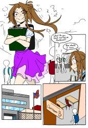 blushing breast_expansion colored comic covering_breasts matsu-sensei mattie_(matsu-sensei) tagme