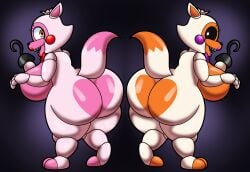 2girls animatronic anthro ass big_ass big_breasts big_butt breasts butt female female_only five_nights_at_freddy's five_nights_at_freddy's_world fox funtime_foxy_(fnaf) funtime_foxy_(fnafsl) huge_ass huge_breast huge_breasts huge_butt large_ass large_breasts large_butt legoshi41 lolbit_(fnaf) looking_at_another massive_ass massive_breasts massive_butt rule_63 shortstack someth1ngoa thick_ass thick_thighs wide_hips