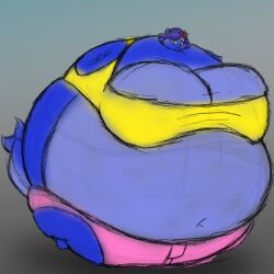 big_breasts blueberry_inflation breasts female inflation screensstatic spherical_inflation sunken_head sunken_limbs thick_thighs wide_hips