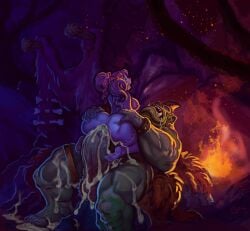 1girls anal anal_sex big_ass blizzard_entertainment crona cum cum_in_ass cum_inside forsaken huge_cock interspecies miama ogre ogre_(warcraft) original_character sex size_difference stockings thick_thighs undead_(warcraft) warcraft world_of_warcraft