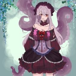 big_breasts delusion1711 doll doll_joints gothic gothic_lolita indie_virtual_youtuber jowol living_doll male marionette monster_girl porcelainmaid puppet pussy_juice_drip pussy_juice_trail sadistic streamer tentacle tentacle_grab twitch.tv virtual_youtuber vtuber wet white_hair