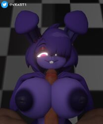 1boy 1boy1girl 1girls 3d 3d_(artwork) alternate_version_available anthro areolae artist_name big_breasts big_penis bonfie bonfie_(cryptia) bonnie_(cally3d) bonnie_(fnaf) breasts cally3d clazzey cryptiacurves fazclaire's_nightclub five_nights_at_freddy's fnaf fredina's_nightclub furry nipples paizuri penis pov scottgames straight vxast