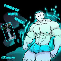 1boy :p armpit_hair armpit_hair_peek bara bara_tiddies buff bulge chilling gay hair headphones headphones_on_head juke's_towers_of_hell kendrick_nsfw kensaku_(artist) kyoitekina male male_only muscles muscular muscular_male pubic_hair pubic_hair_peek roblox roblox_game robloxian silly_face solo solo_focus solo_male suggestive tank_top tongue_out tower_of_white_space_(jtoh) towerhuman_(jtoh) white_skin yaoi