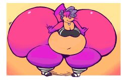 big_ass big_breasts breasts bubble_butt huge_ass huge_thighs hyper_ass overweight_female plushclover tagme thick_thighs
