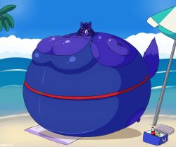 big_breasts blueberry_inflation breasts female hastagaspacho inflation spherical_inflation sunken_limbs