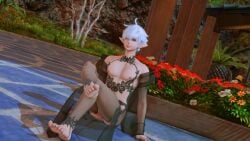 alphinaud_leveilleur black_dress femboy final_fantasy_xiv girly