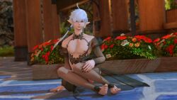 alphinaud_leveilleur black_dress femboy final_fantasy_xiv girly