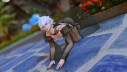 alphinaud_leveilleur black_dress femboy final_fantasy_xiv girly