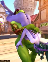 1futa 1girls 3d 69 blizzard_entertainment blowjob cunnilingus dreamswarart elf_female fellatio female futanari green_hair green_skin interspecies night_elf orc orc_(warcraft) orc_futanari orced purple_skin tyrande_whisperwind warcraft world_of_warcraft