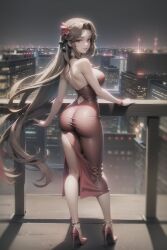 aerith gainsborough from final fantasy by dibujando365