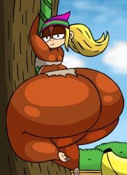 1girls 2016 animal animal_humanoid anthro ass banana bbw big_ass big_butt blonde_hair breasts bubble_ass bubble_butt dat_ass donkey_kong_(series) dumptruck_ass dumptruck_butt ear_piercing earrings fat_ass fat_butt feet female female_only half-closed_eyes hat hoop_earrings hyper hyper_ass hyper_bimbo hyper_butt large_ass large_butt looking_at_viewer looking_back massive_ass massive_butt monkey monkey_girl nintendo nyxenavenger partially_clothed solo solo_female thick_thighs tied_hair tiny_kong twintails video_games vine wide_hips