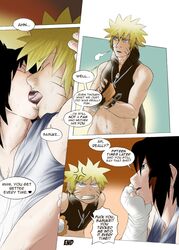 blonde_hair cum hair human kissing male male_only morespecial multiple_males naruto penis sasuke_uchiha uzumaki_naruto yaoi