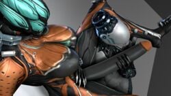 3d futanari huge_cock intersex long_penis nova_(warframe) penis valkyr_(warframe) warframe