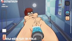 animation brown_hair clitoral_hood clitoral_stimulation clitoris fingering light-skinned_female light_skin lips looking_down masturbation naked naked_female nude nude_female pussy rubbing rubbing_pussy scooby-doo scooby-doo_mystery_incorporated short_hair shower showering solo solo_female solo_focus text vagina velma_dinkley velma_dinkley_(mystery_incorporated)