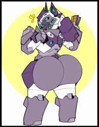 1girls 2021 ^_^ ass big_ass bottom_heavy credit_card dat_ass dongwongtang fat_ass female huge_ass large_ass looking_at_viewer looking_back looking_pleasured mechanical_parts oc original original_character robot robot_girl shortstack solo solo_focus thief white_background wide_hips