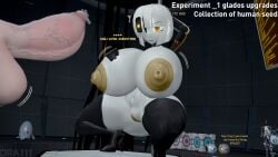 1girls big_ass big_breasts breasts dra111_(artist) dragon316 female glados huge_breasts large_breasts penis portal_(series) portal_2 puffy_nipples pussy robot robot_girl solo solo_female thick_thighs