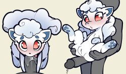 alolan_form alolan_vulpix anon bodily_fluids canid canine cum digital_media_(artwork) duo erection faceless_character faceless_male fellatio fellatio_from_feral female female_penetrated female_pokemon female_pokemon/male_human feral fur generation_1_pokemon genital_fluids genitals hi_res human human_on_feral interspecies itsunknownanon licking looking_at_viewer male male/female male_human/female_feral male_on_feral male_penetrating mammal multi_tail nintendo nude oral penetration penile penis penis_lick pokemon pokemon_(species) pokephilia pussy regional_form_(pokemon) saliva sex simple_background size_difference spread_legs spreading standing_fellatio tail tongue tongue_out vulpix white_body white_fur zoophilia