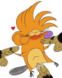 beaver big_penis blowjob blush boyfriend-girlfriend bukkake clitoris clones cock disembodied_penis female foursome gangbang jerking_off kingofthejungle1993 nickelodeon norbert_beaver penis pussy pussy_juice rodent the_angry_beavers treeflower