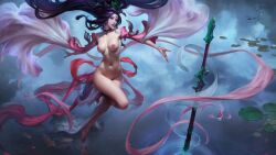 ai_generated barefoot cavic0m immortal_journey_series janna_windforce league_of_legends naked naked_female nude_edit sacred_sword_janna stable_diffusion