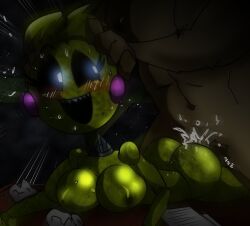 ass breasts chicken cum dark-skinned_male five_nights_at_freddy's five_nights_at_freddy's_2 furry looking_back nebulapixels robot straight toy_chica_(fnaf)