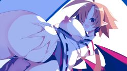 alternate_version_available anus ass asshole behind_view below_view breasts disgaea disgaea_rpg exposed_breasts exposed_pussy fallen_angel groping groping_ass large_breasts looking_back lucy_(disgaea_rpg) nanozenzen nippon_ichi_software penis pussy sex shrine_maiden thick_ass thighs vaginal_penetration