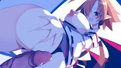 alternate_version_available anus ass asshole behind_view below_view breasts disgaea disgaea_rpg exposed_breasts exposed_pussy fallen_angel groping groping_ass large_breasts looking_back lucy_(disgaea_rpg) nanozenzen nippon_ichi_software penis pussy shrine_maiden thick_ass thighs