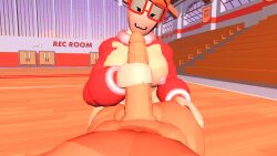 big_breasts coach_(recroom) female glasses huge_breasts huge_cock hung rec_room recroom recroom-nsfw vr