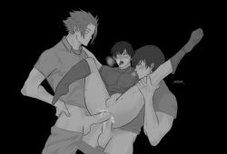 3boys black_and_white blue_lock blush brothers cum cum_in_ass cum_inside double_penetration fainting football forced_exposure gay grabbing holding isagi_yoichi itoshi_rin itoshi_sae male_focus male_only penetration rape rivals sketch sport sportswear stand_and_carry_position standing_double_penetration standing_sex stretched_anus stroking sweat threesome tongue_out