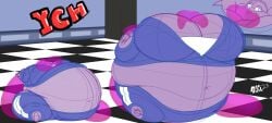 big_breasts blueberry_inflation breasts female inflation mad_n_evil slime_inflation spherical_inflation sunken_head sunken_limbs ych your_character_here