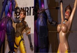 3d ahe_gao big_breasts blush breasts collar domination drooling enslaved erect_nipples femdom finger_on_lip leaking_cum nipples overwatch scelusnizer seductive slavegirl sweat taller_girl tomboy tongue tracer whip widowmaker