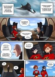 1boy 2girls big_ass big_breasts big_butt comic dantheman english_text female helen_parr male multiple_girls page_1 parvad text the_incredibles violet_parr